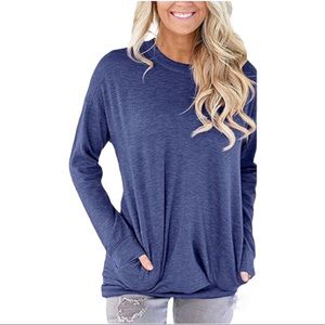 NWOT Loose Fit Tunic T Shirt with Pockets